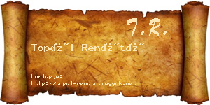Topál Renátó névjegykártya